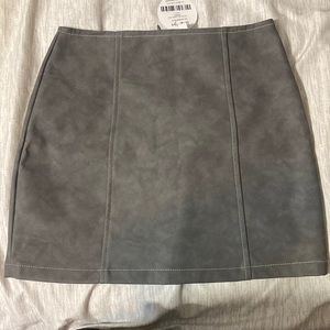 NWT faux leather skirt